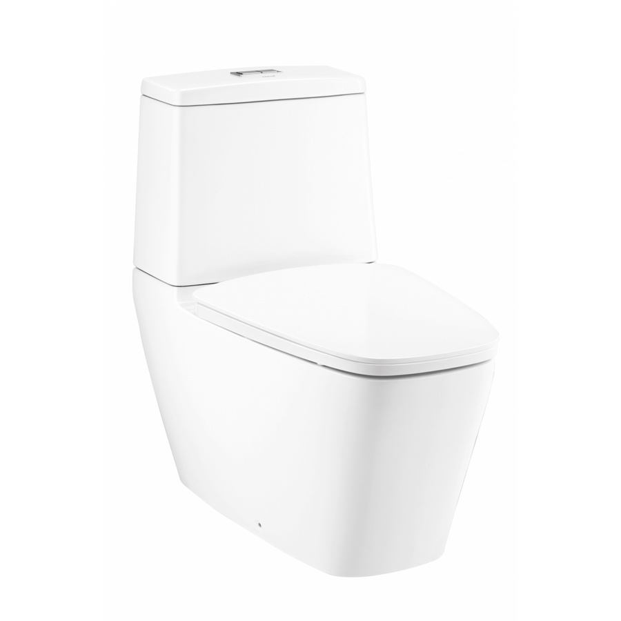COTTO สุขภัณฑ์สองชิ้นแบบกดบน  รุ่น Hercules Curve C135107 ขนาด