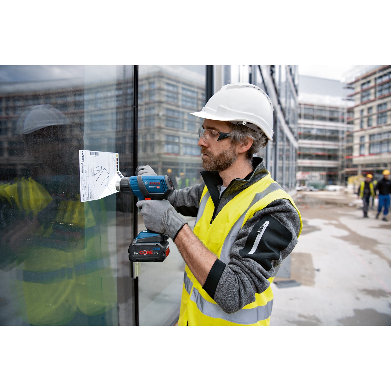 BOSCH เป่าลมร้อน ไร้สาย 18V รุ่น GHG18V-50 (เฉพาะเครื่อง)