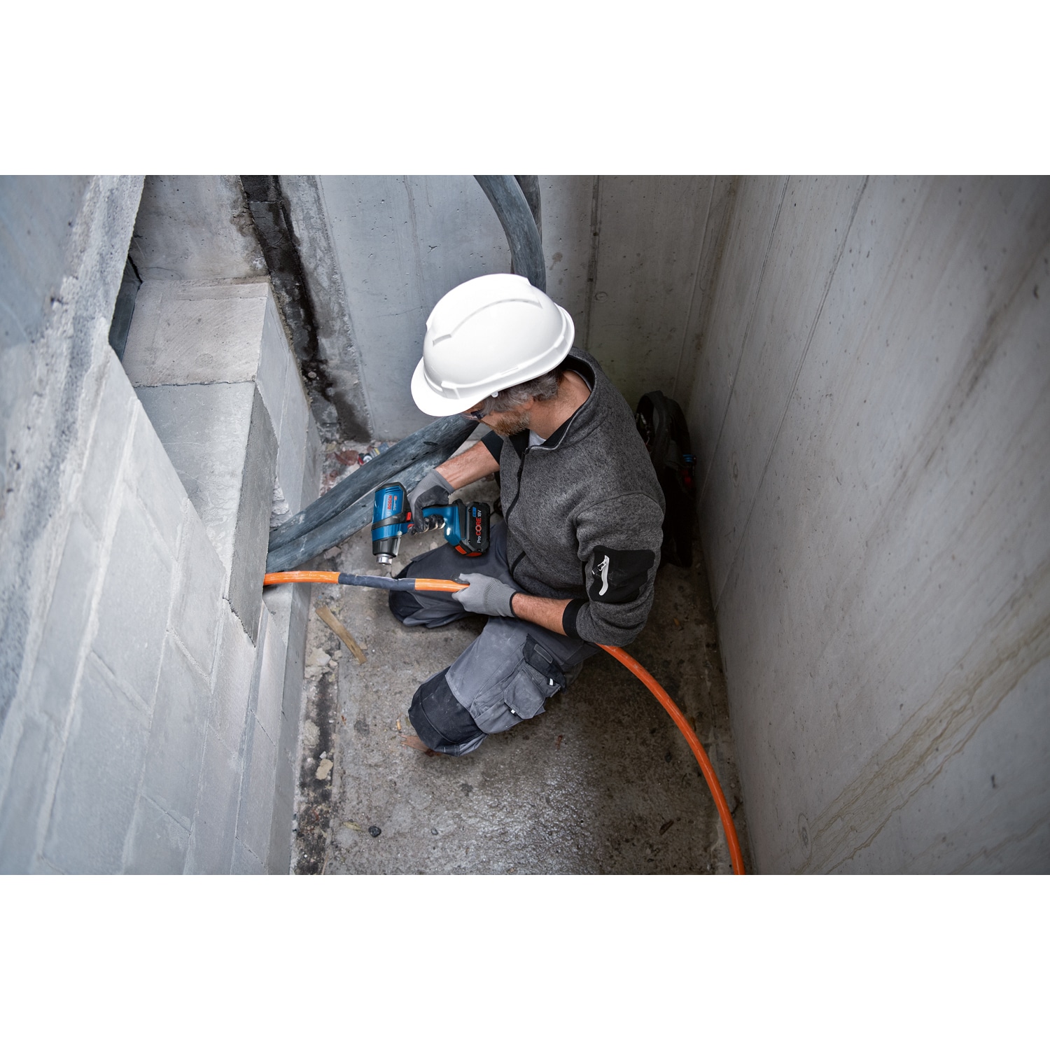 BOSCH เป่าลมร้อน ไร้สาย 18V รุ่น GHG18V-50 (เฉพาะเครื่อง)