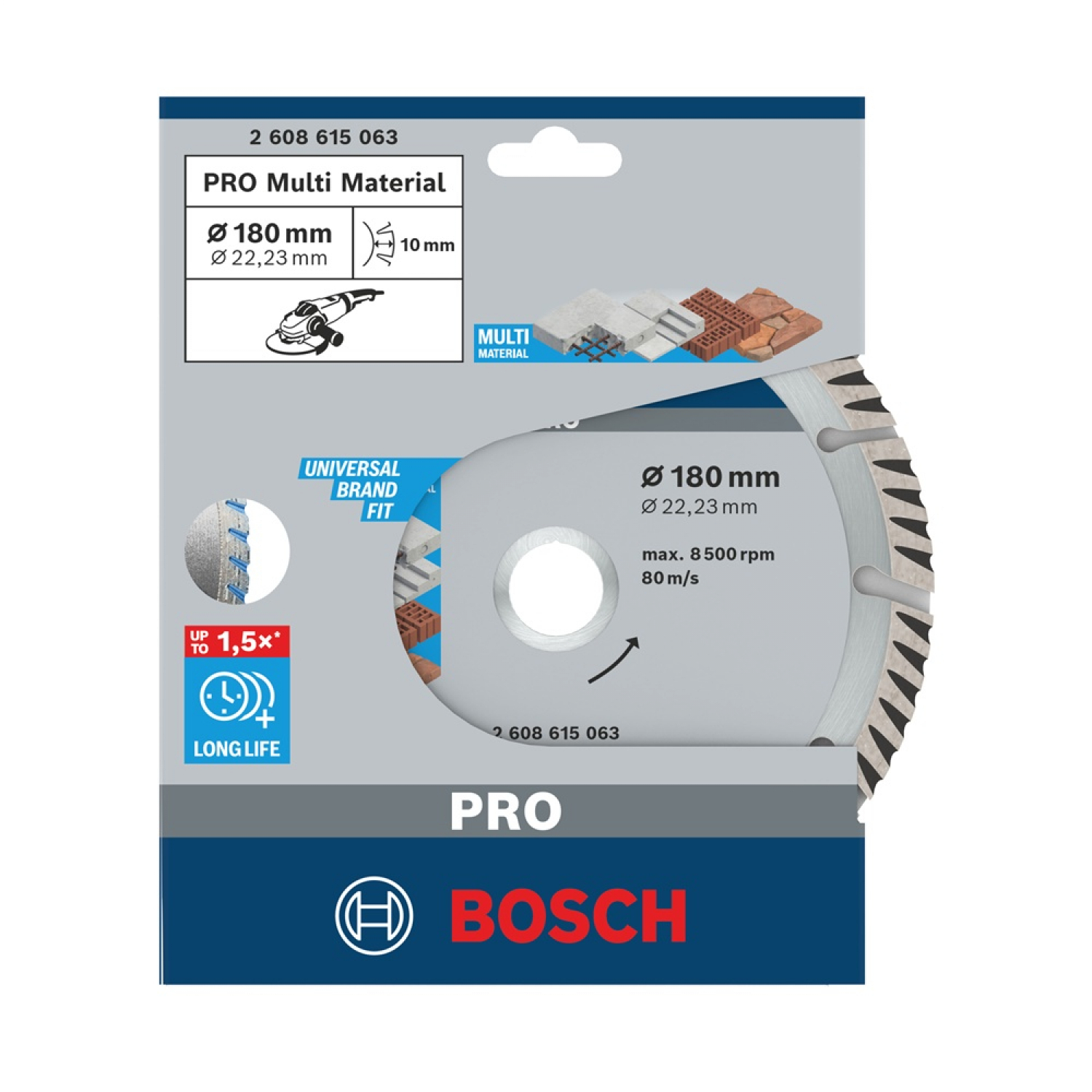 BOSCH ใบเพชร 7 นิ้ว ตัดกระเบื้อง/คอนกรีต/แกรนิต รุ่น Pro #063