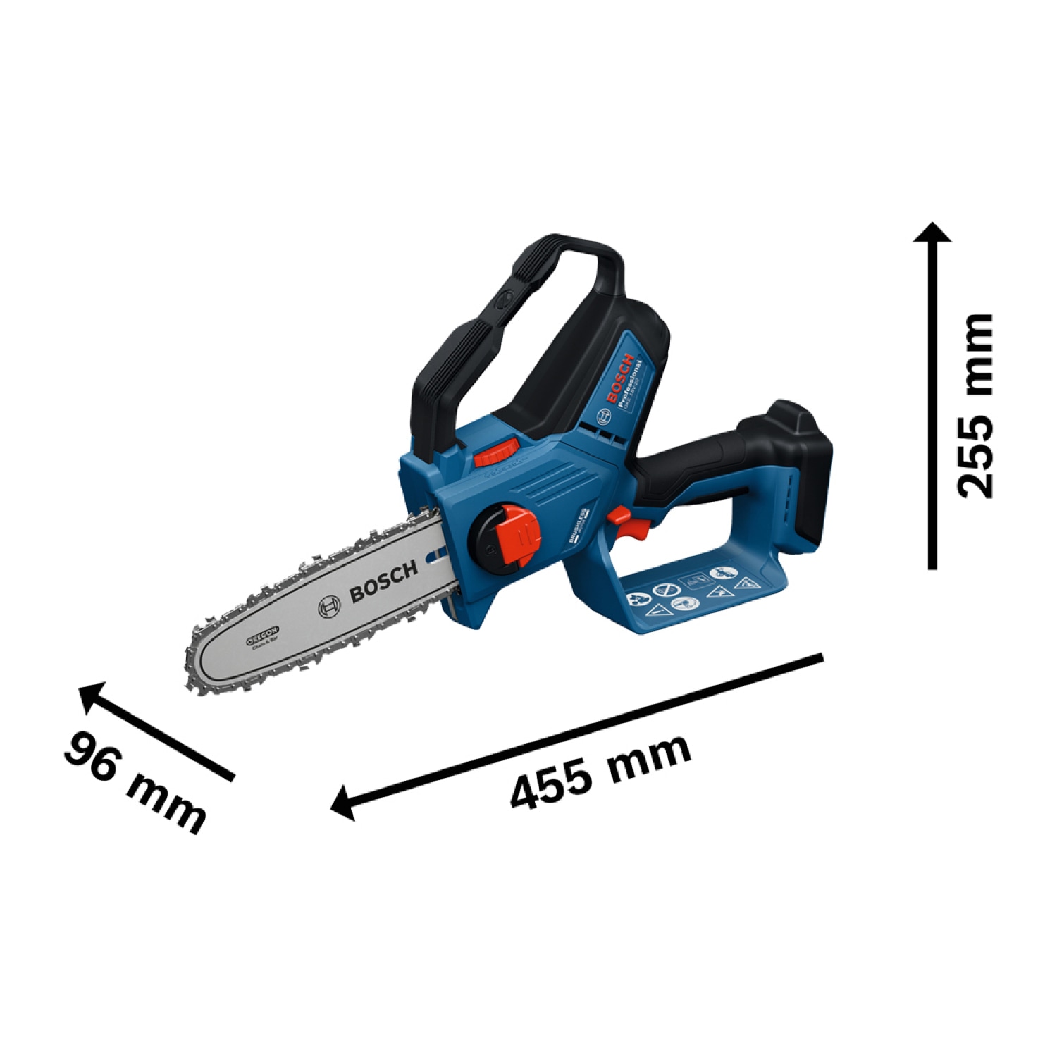 BOSCH เลื่อยโซ่ 8นิ้ว ไร้สาย18V รุ่น GKE18V-20 (เฉพาะเครื่อง)