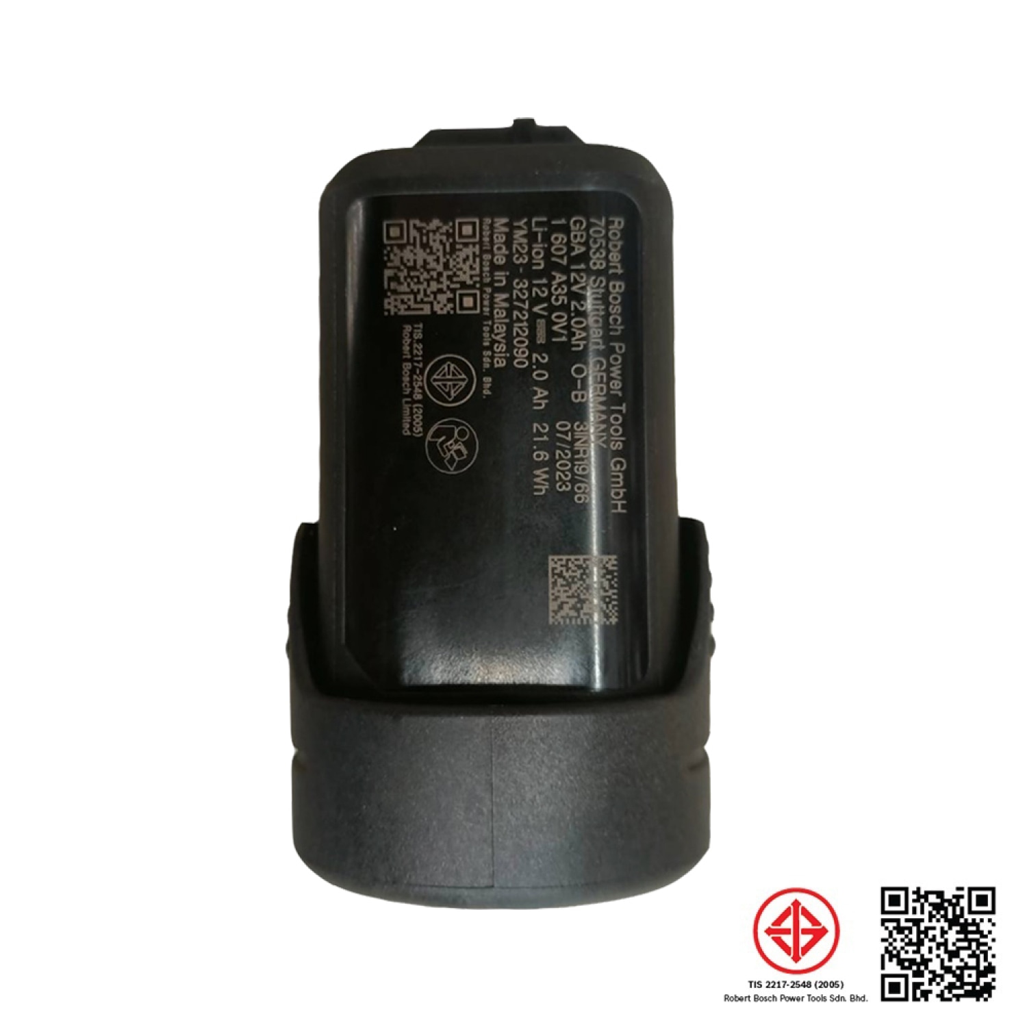BOSCH แบตเตอรี่ GBA 12V 2.0Ah 1600A028TL
