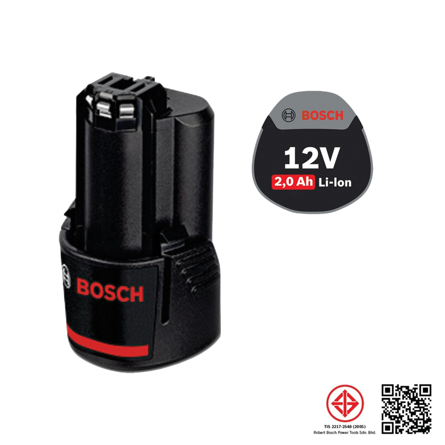 BOSCH แบตเตอรี่ GBA 12V 2.0Ah 1600A028TL