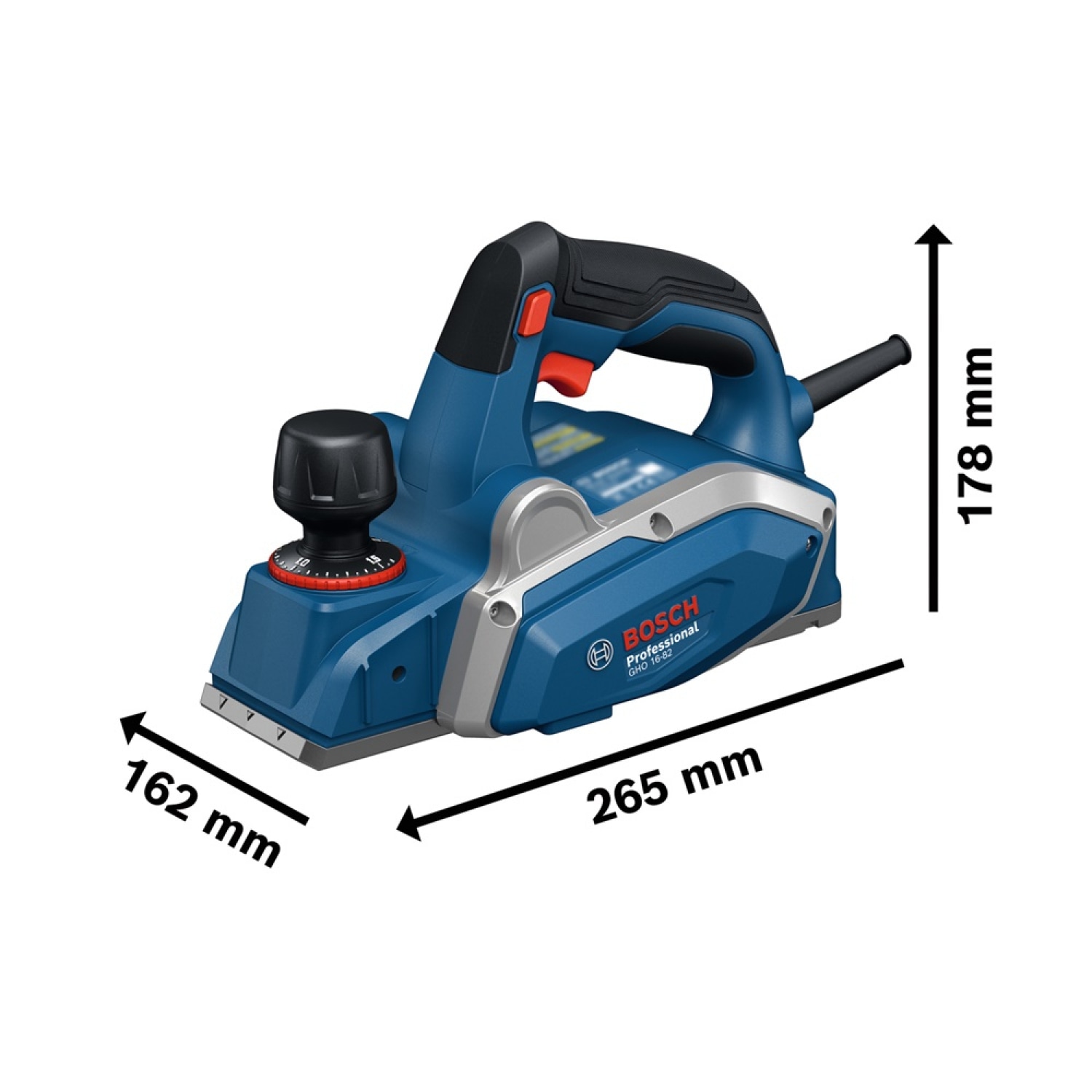 BOSCH กบไฟฟ้า 630w 3นิ้ว รุ่น GHO16-82