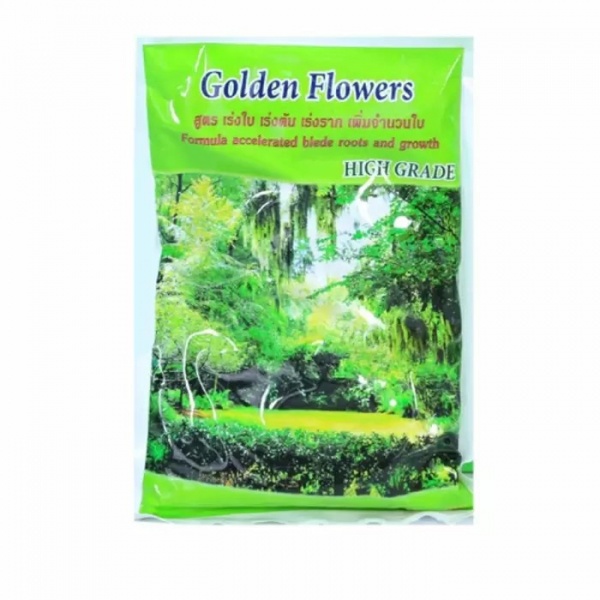 GOLDEN FLOWERS ปุ๋ยอินทรีย์ สูตรเร่งใบ เร่งต้น เร่งราก เพิ่มจำนวนใบ 1 กก.