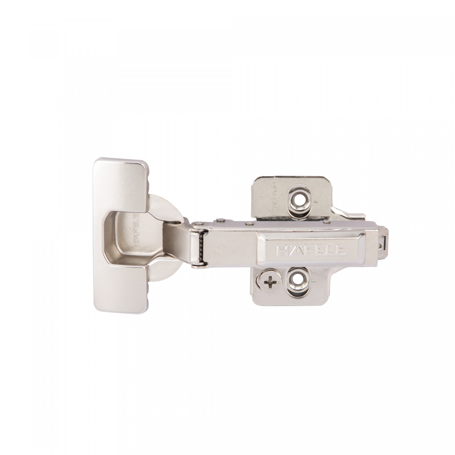 HAFELE บานพับถ้วยพร้อมระบบปิดนุ่มนวล 35มม. มุมเปิด 110° แบบทับขอบ 483.02.580 สีนิกเกิ้ล