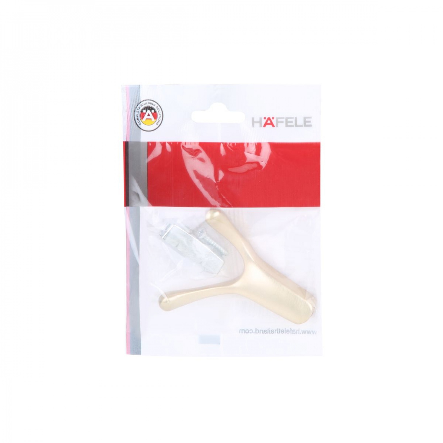 HAFELE ขอแขวนเฟอร์นิเจอร์ มม. รุ่น 488.03.102 สีทองเหลือง