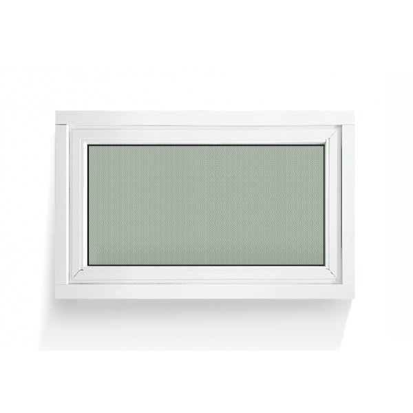 RAKANGTHONG หน้าต่างบานกระทุ้ง UPVC 80x50 cm. สีขาว