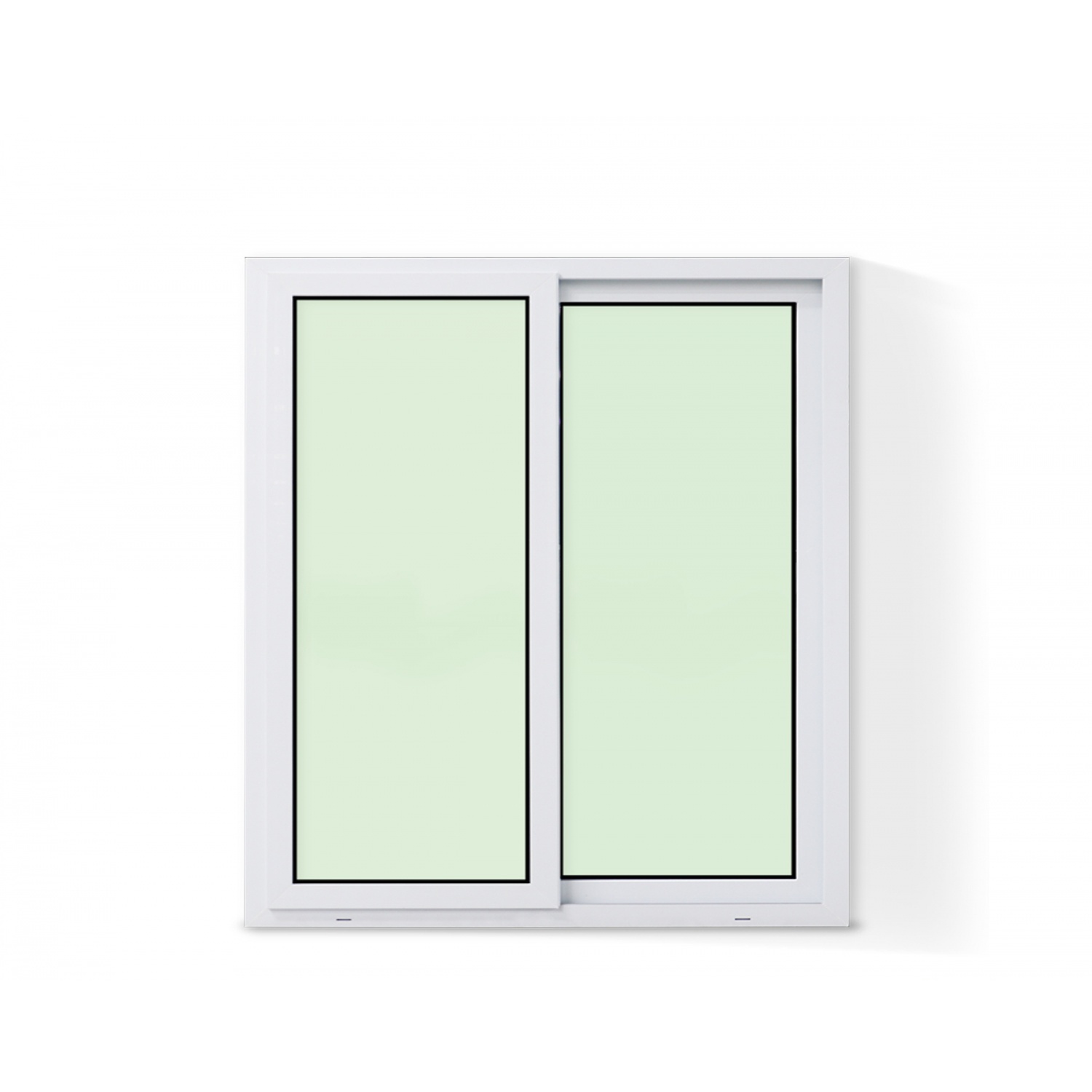 Perfectframe หน้าต่างบานเลื่อน UPVC+ มุ้งลวด  100*110 cm. สีขาว