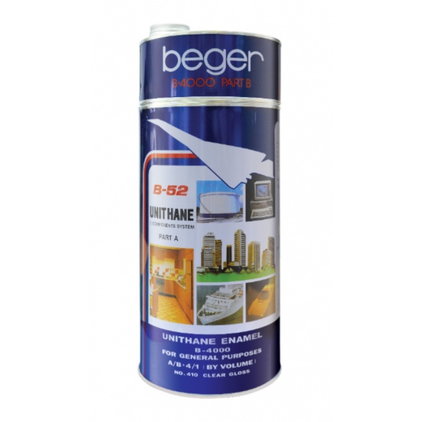 Beger สีทาสระน้ำ ยูรีเทน B-4000 ชนิดสี NO.4323 ชุด กล. เขียวน้ำทะเล