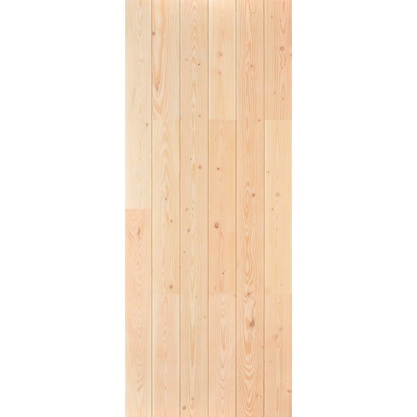 D2D ประตูไม้ดักลาสเฟอร์ บานทึบทำร่อง Eco Pine-060  100 x 200 ซม.