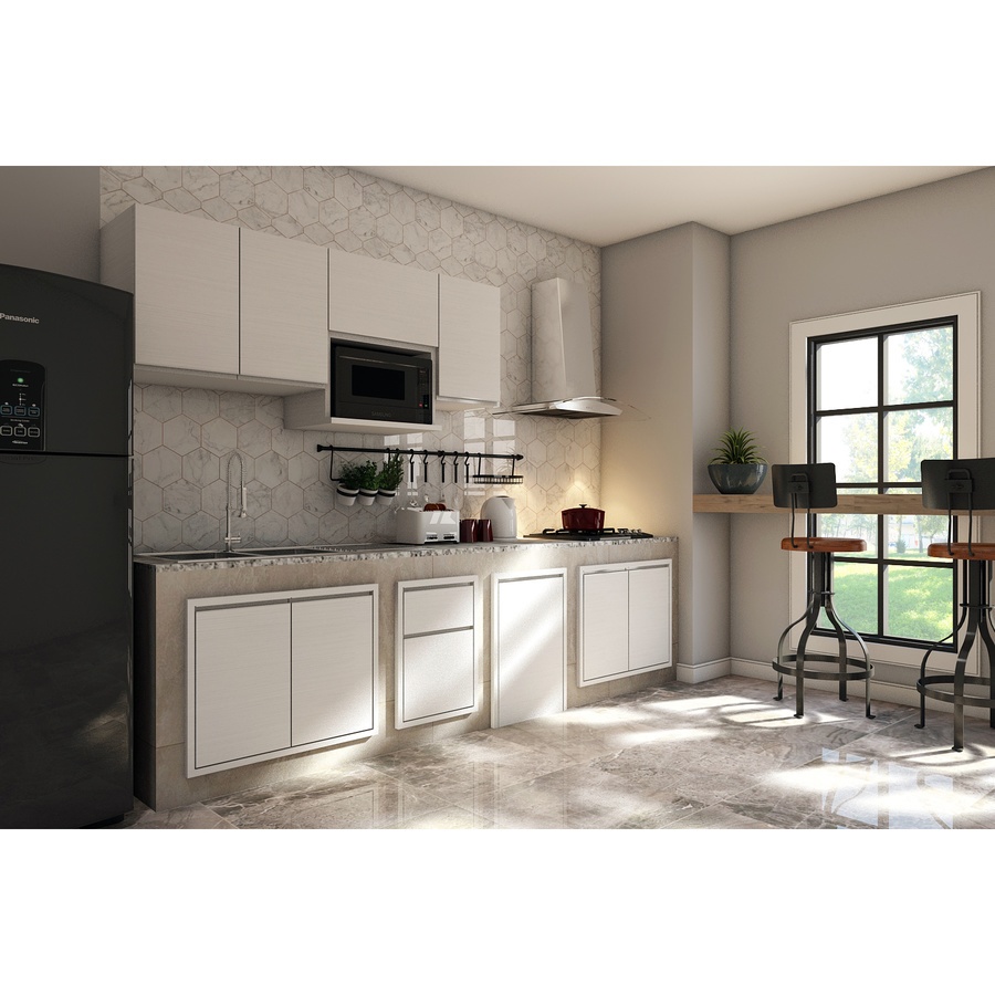 MJ ตู้แขวนเสริมไมโครเวฟ 44x64x45 ซม. SAV-WS406-W สีขาว