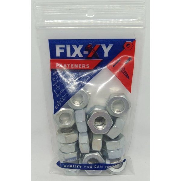 FIX-XY น็อตตัวเมีย M10 (10 ชิ้น /ถุง)