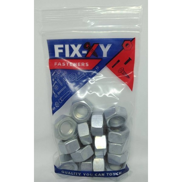 FIX-XY น็อตตัวเมีย M12 (10 ชิ้น /ถุง)