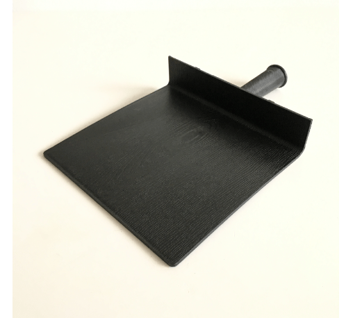 W.PLASTIC กะบะปูน PP ขนาด 21x22 ซม. สีดำ (โหล)