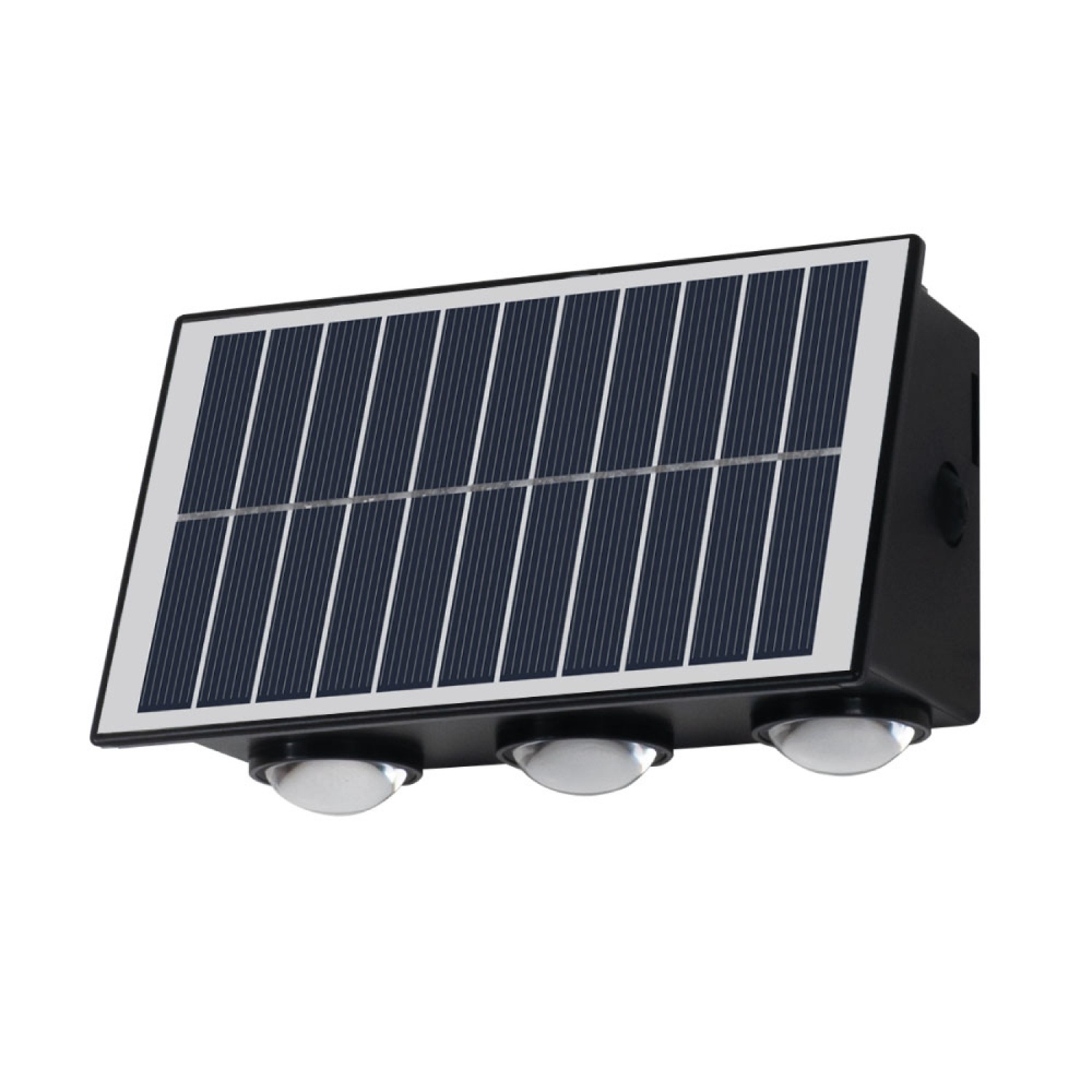 LAMPTAN โคมไฟผนังโซลาร์เซลล์ LED 5W รุ่นไตรลักส์ CCT