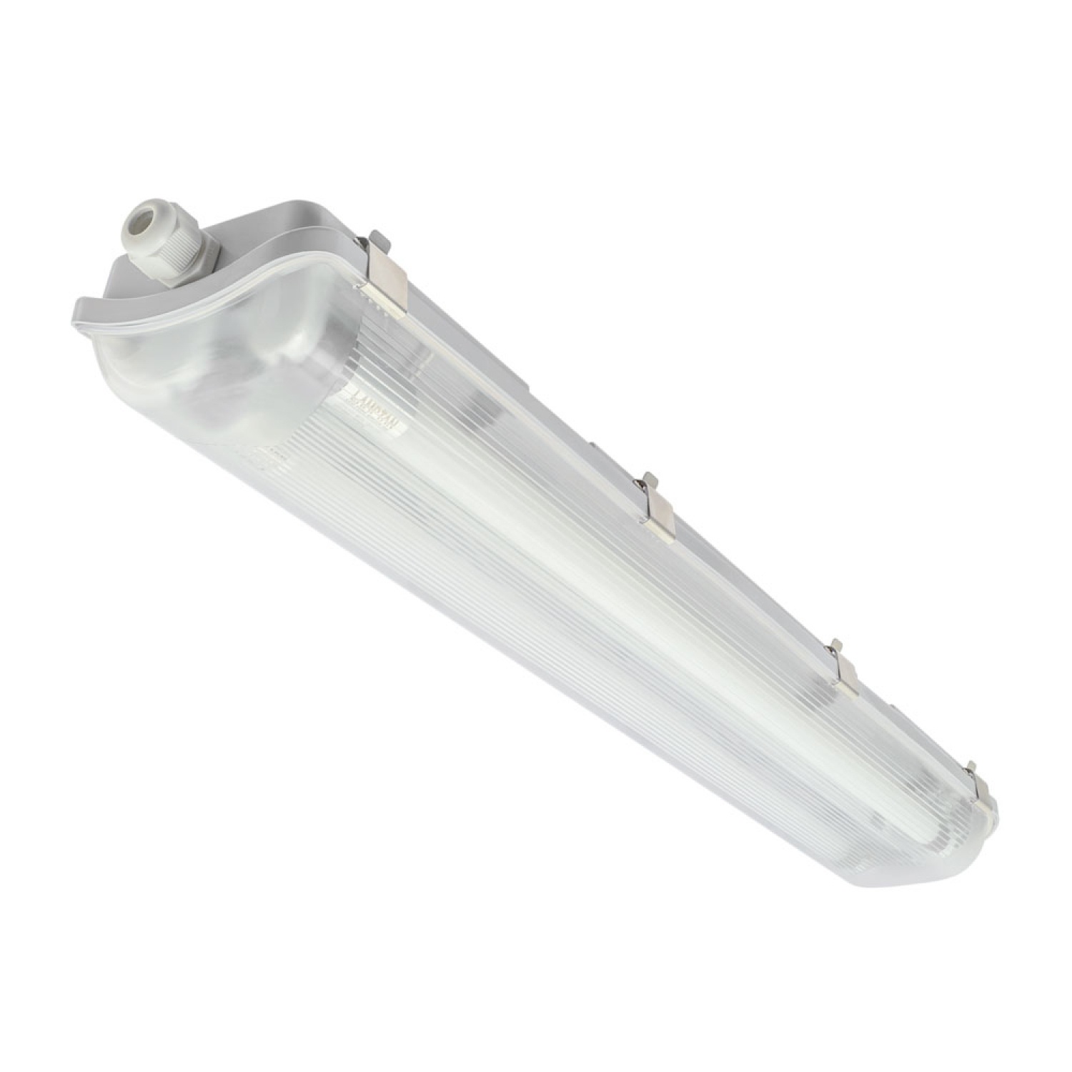 LAMPTAN โคมกันน้ำกันฝุ่นพร้อมหลอด LED T8 2X10W แสงเดย์ไลท์ รุ่นลิ้นการ์ด