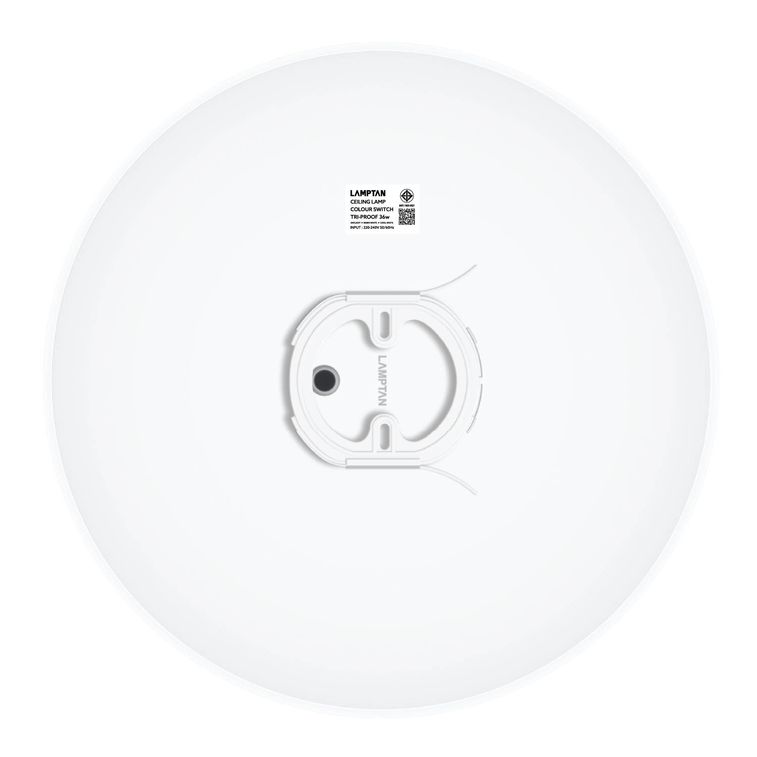 LAMPTAN โคมไฟเพดาน LED 36W รุ่น Tri-Proof ปรับได้ 3 แสง
