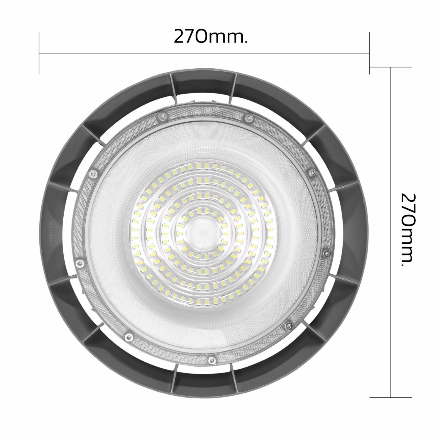 LAMPTAN โคมไฮเบย์ LED ยูเอฟโอ รุ่น AIRFLOW 100W แสงเดย์ไลท์