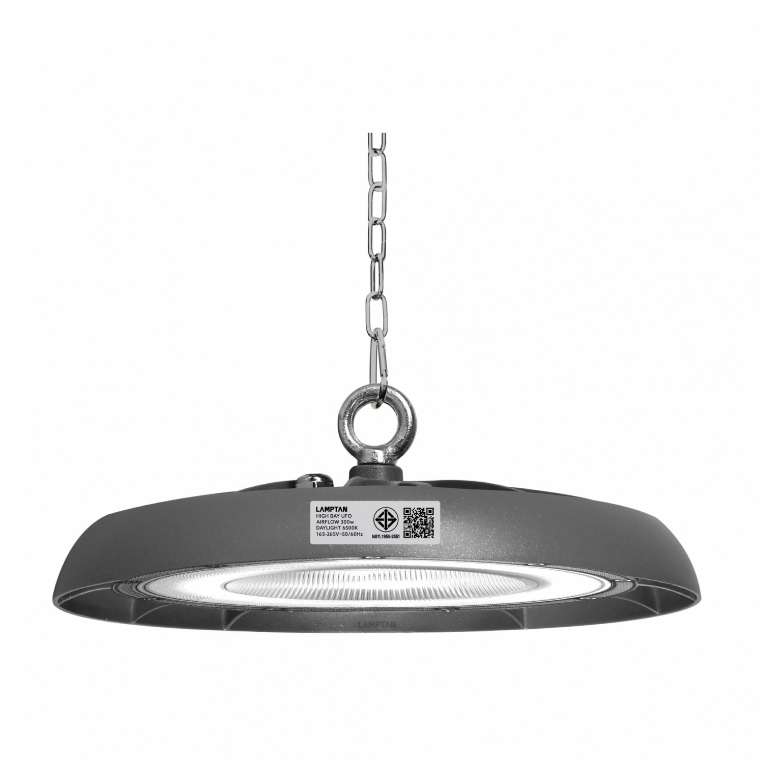 LAMPTAN โคมไฮเบย์ LED ยูเอฟโอ รุ่น AIRFLOW 300W แสงเดย์ไลท์