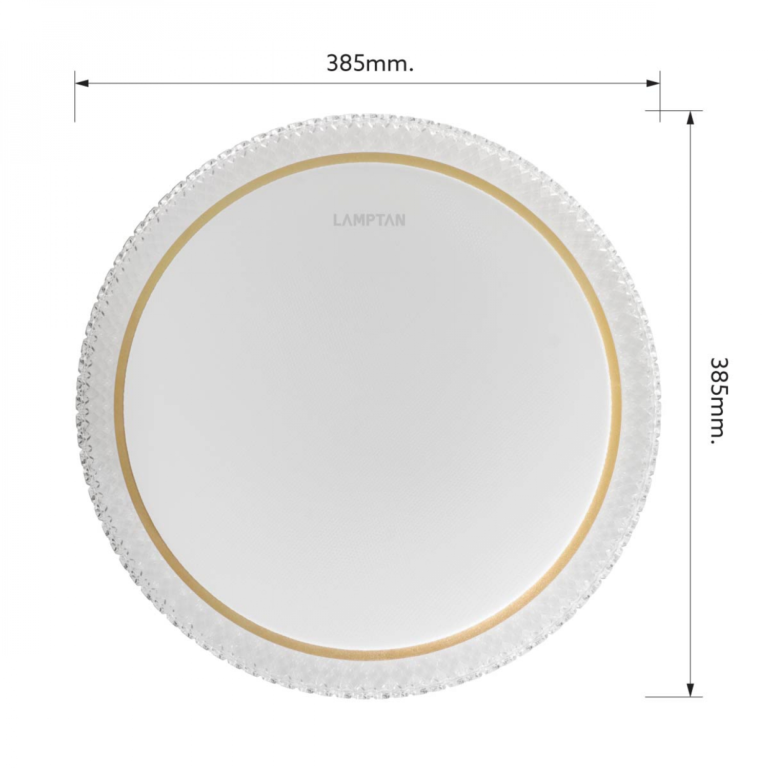 LAMPTAN โคมไฟเพดาน LED 36W รุ่น CRYSTAL GOLD มัลติสมาร์ท