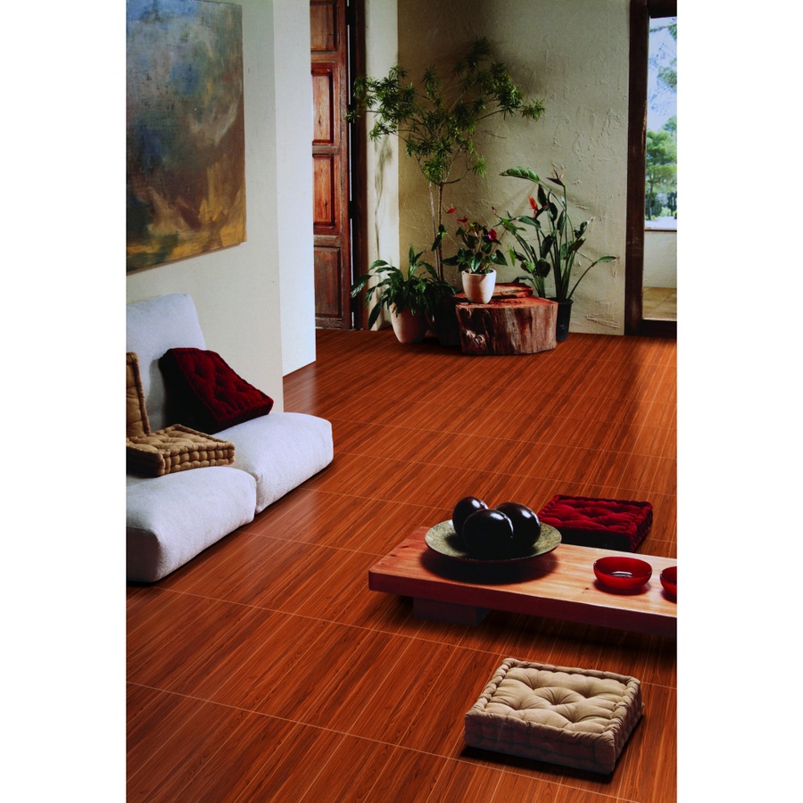 Marbella กระเบื้องเซรามิคปูพื้น 40X40 ซม. รุ่น ทีเควูด DJ003 Satin (12P)
