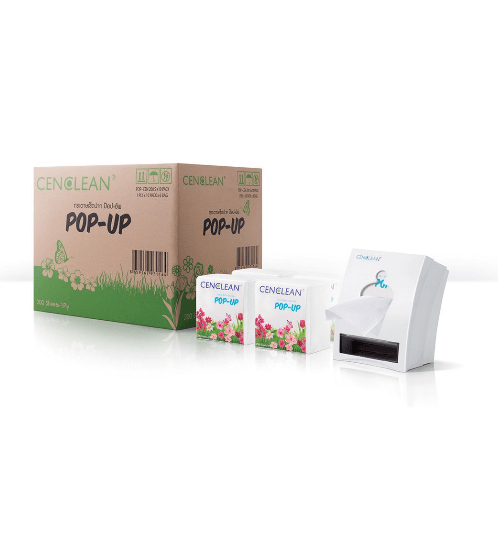 CENCLEAN กระดาษเช็ดปาก POP-UP 200แผ่น (10ห่อ/แพ็ค)