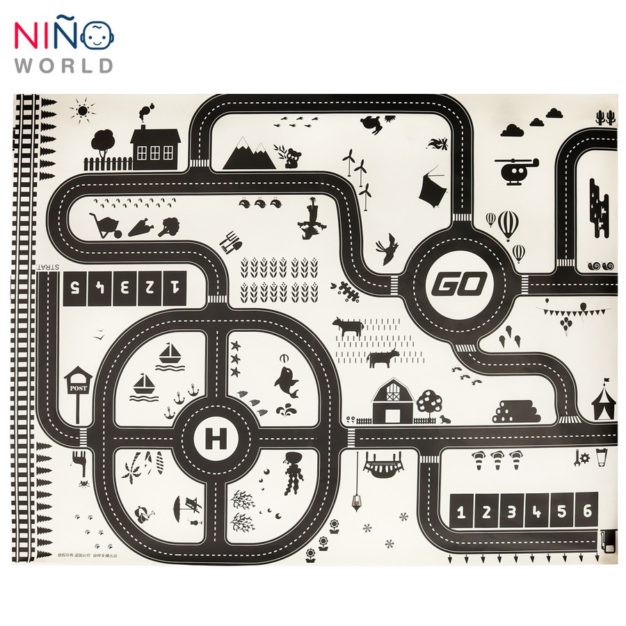 NINO WORLD ชุดแผนที่ Nordic รุ่น TCC001 (แผนที่ 1+รถ 4 + ป้าย 28)