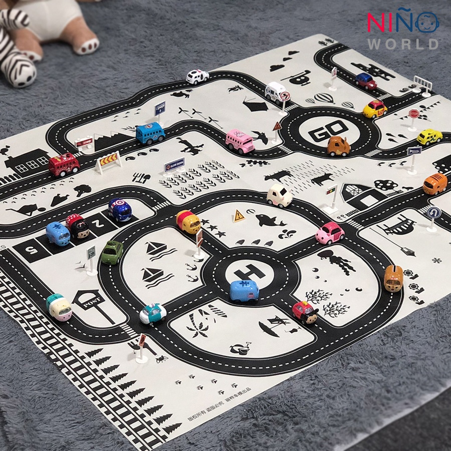 NINO WORLD ชุดแผนที่ Nordic รุ่น TCC001 (แผนที่ 1+รถ 4 + ป้าย 28)