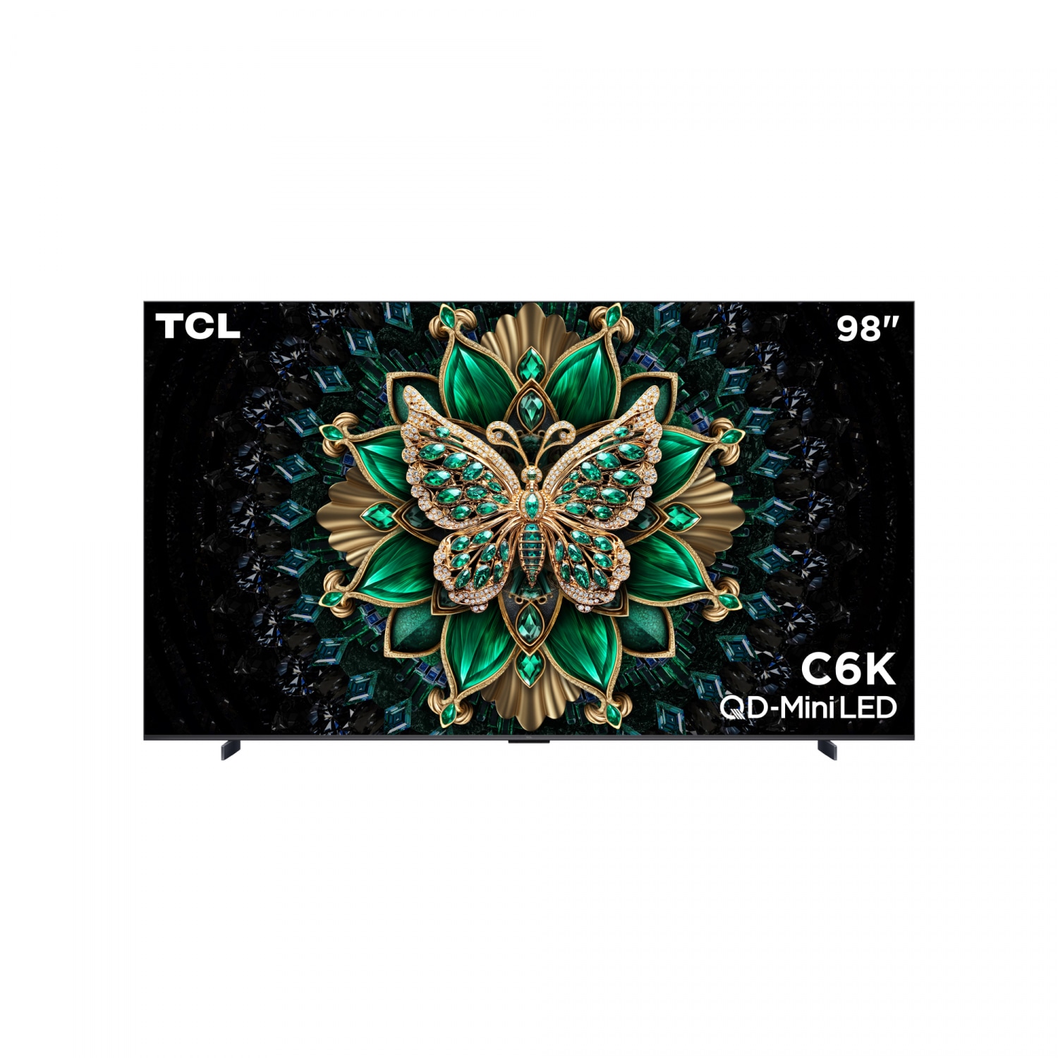 TCL โทรทัศน์ QD Mini LED TV ขนาด 98 นิ้ว รุ่น 98C6K สีดำ