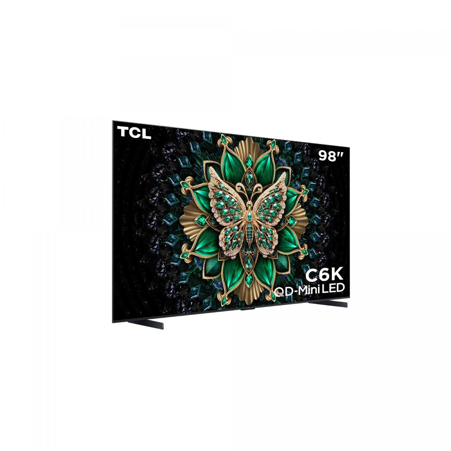 TCL โทรทัศน์ QD Mini LED TV ขนาด 98 นิ้ว รุ่น 98C6K สีดำ