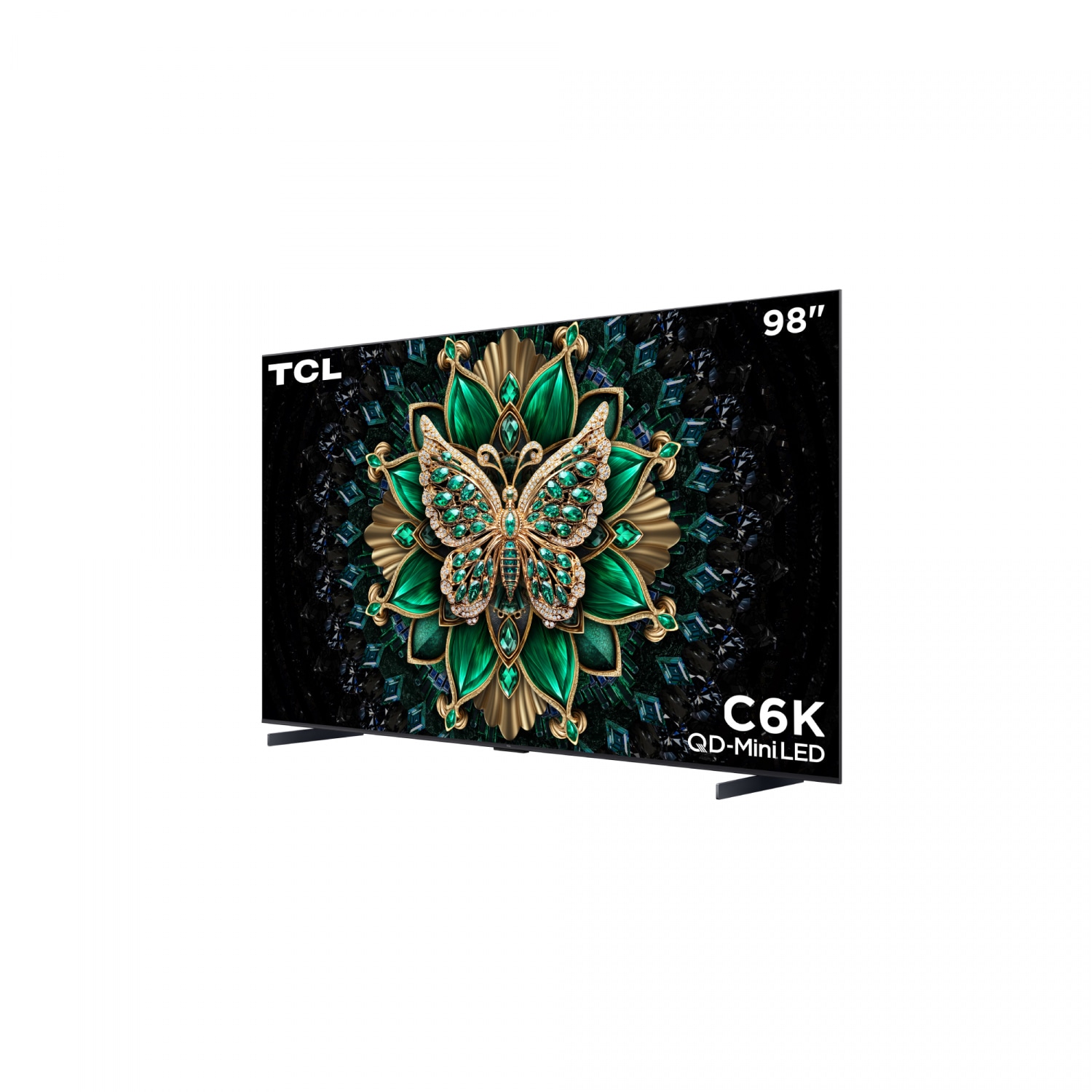 TCL โทรทัศน์ QD Mini LED TV ขนาด 98 นิ้ว รุ่น 98C6K สีดำ