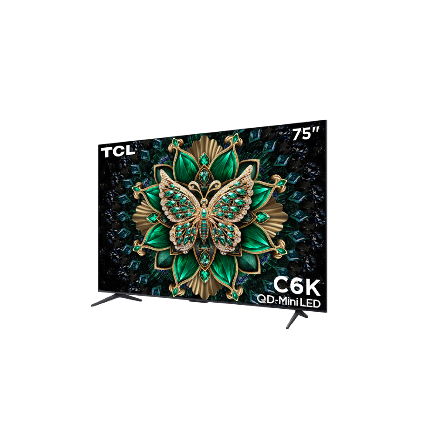 TCL โทรทัศน์ QD mini LED 4K TV ขนาด 75 นิ้ว รุ่น 7C6K สีดำ