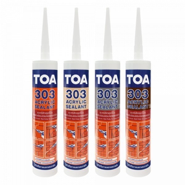ทีโอเอ 303 อะครีลิคอุดโป๊ว 280 มล.สีน้ำตาล