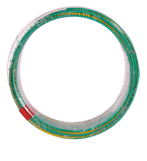 BCC สายไฟ THW 1x2.5 ตร.มม. 30 m. สีเขียวคาดเหลือง