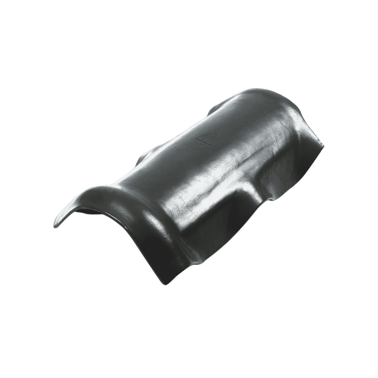 เฌอร่า ครอบสันหลังคา ลอนคู่ สีนิกเกิลเกรย์