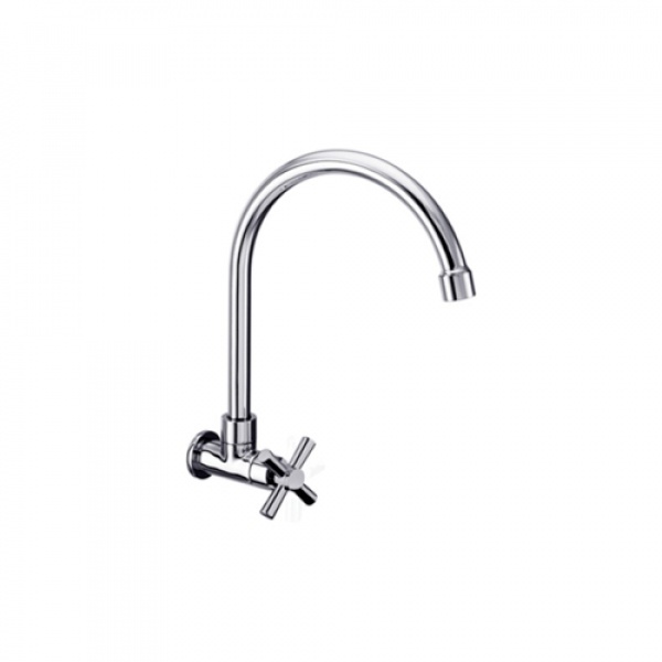 Karat Faucet ก๊อกอ่างล้างจานทองเหลือง แบบติดผนัง ตัว U รุ่น EC-01-531-50