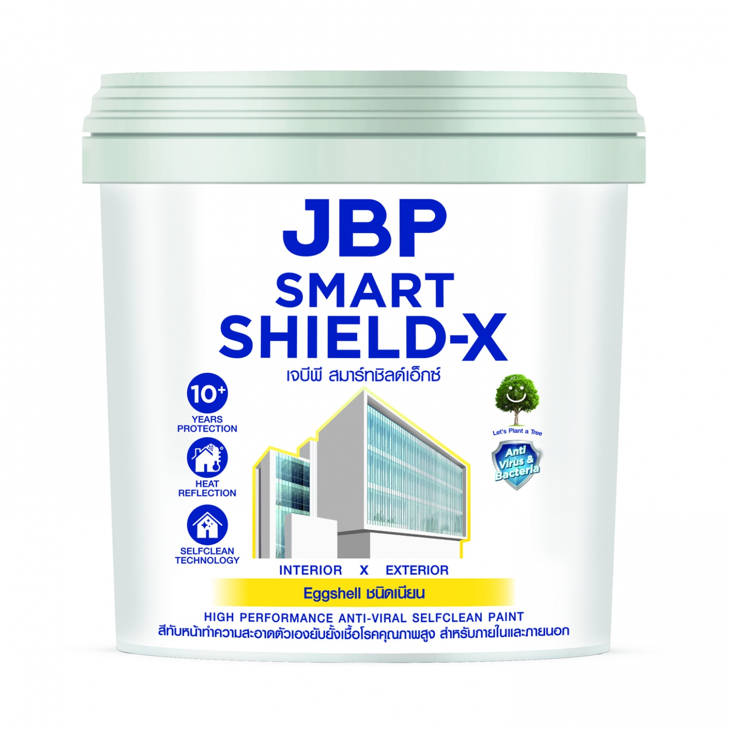 JBP สีน้ำทาภายนอกเเละภายใน Smart Shield-X เนียน  เบส A ขนาด 1 GL.