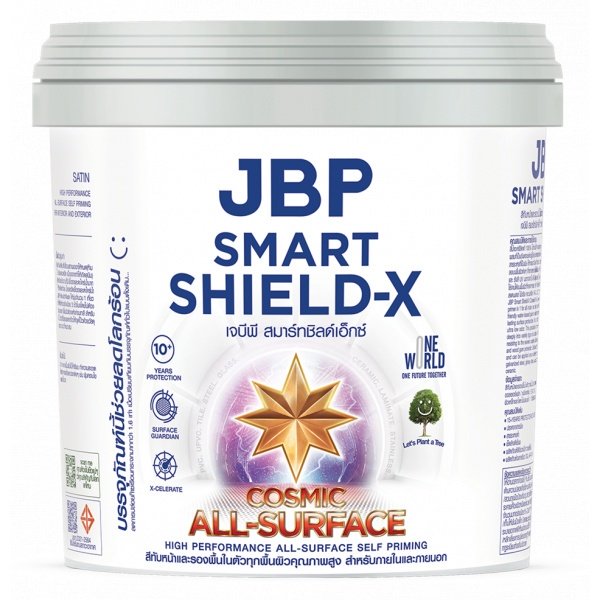 JBP สีน้ำภายนอก Smart Shield-X All Surface Satin เบส A 1GL