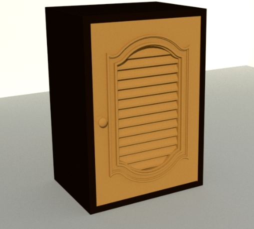CLOSE ตู้แขวนเดี่ยว PVC CASTELLO 46x66x34 CM. สีสัก