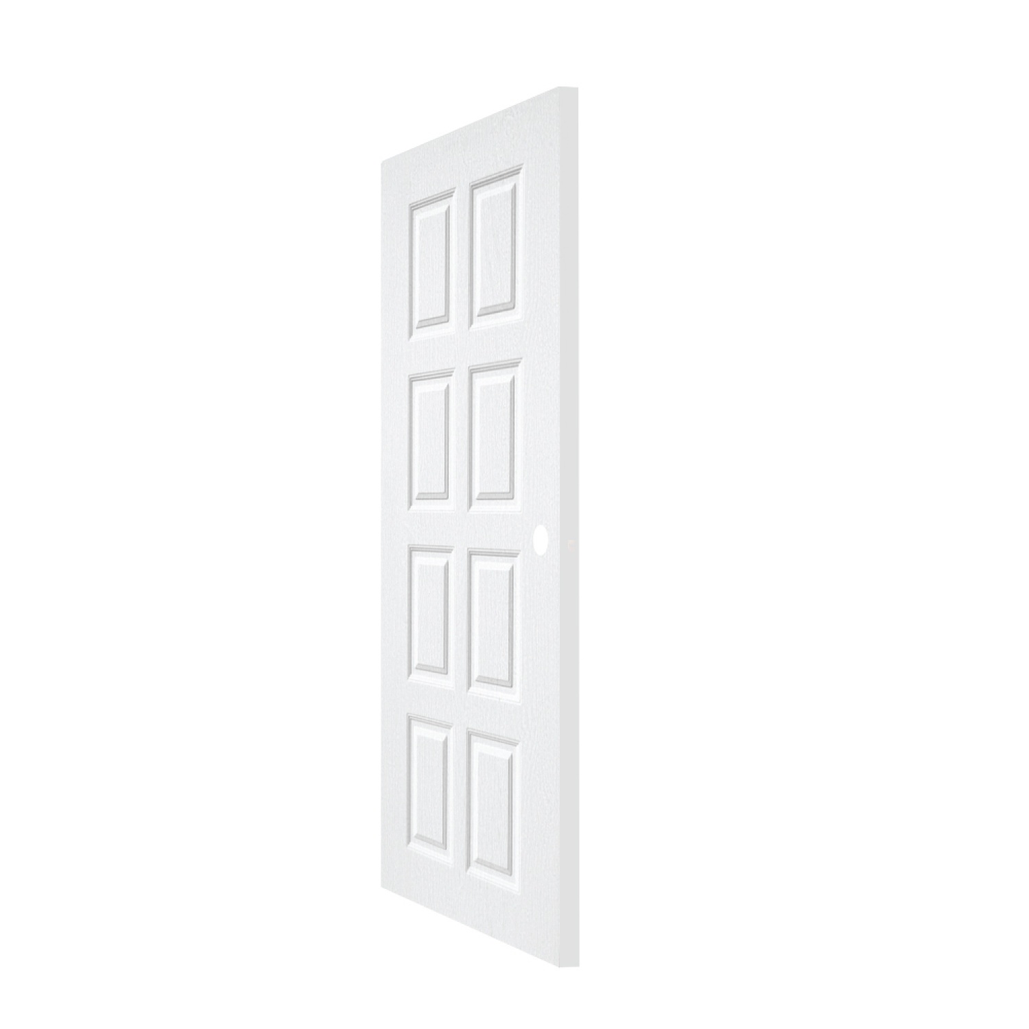 WELLINGTAN ประตู UPVC รุ่น  WT003N (สำหรับใช้ภายนอก) ลูกฟัก ขนาด 90x200 ซม. สีขาว (เจาะลูกบิด)