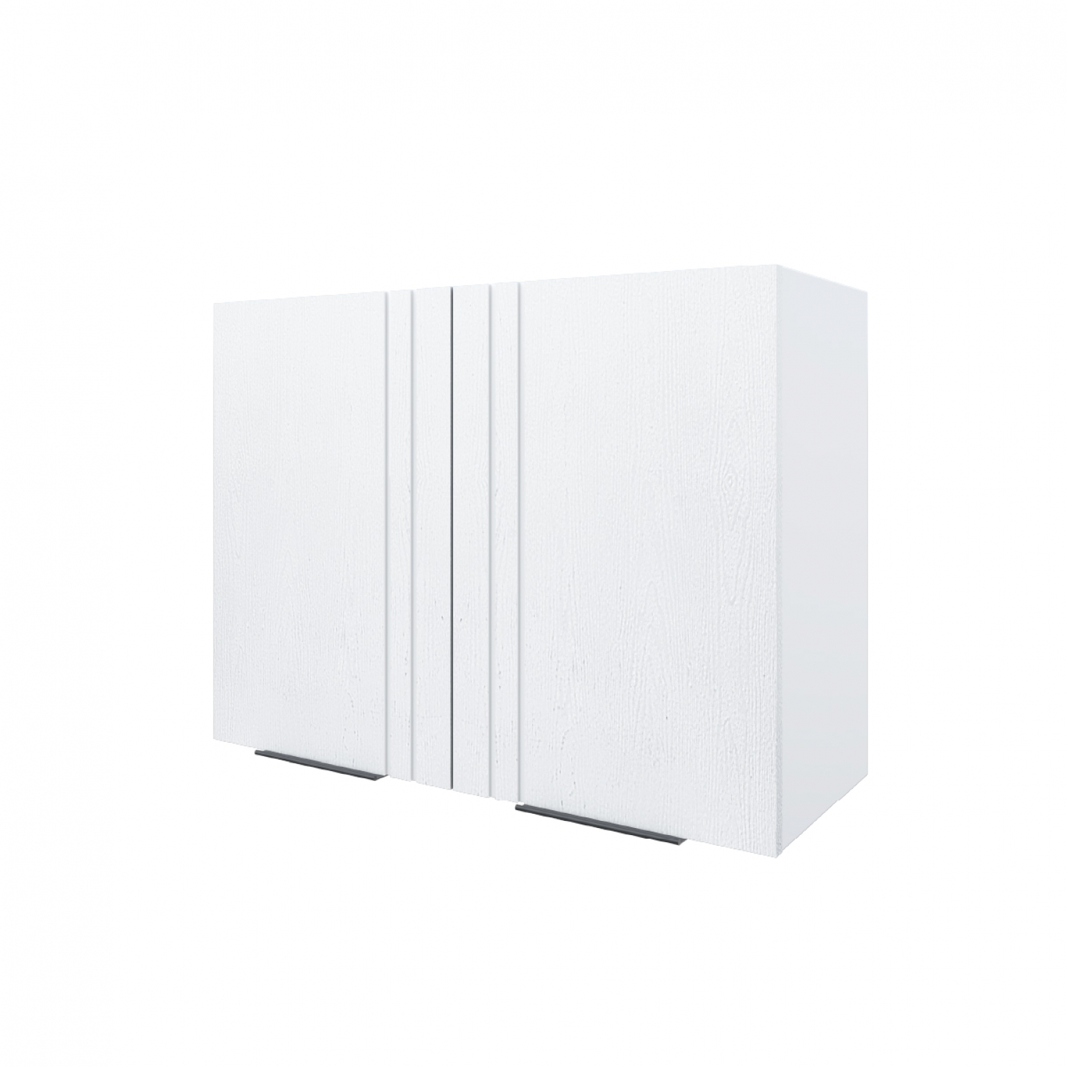 CLOSE Lumine  ตู้แขวนคู่ uPVC 80x60cm. เซาะร่อง สีเพียวไวท์
