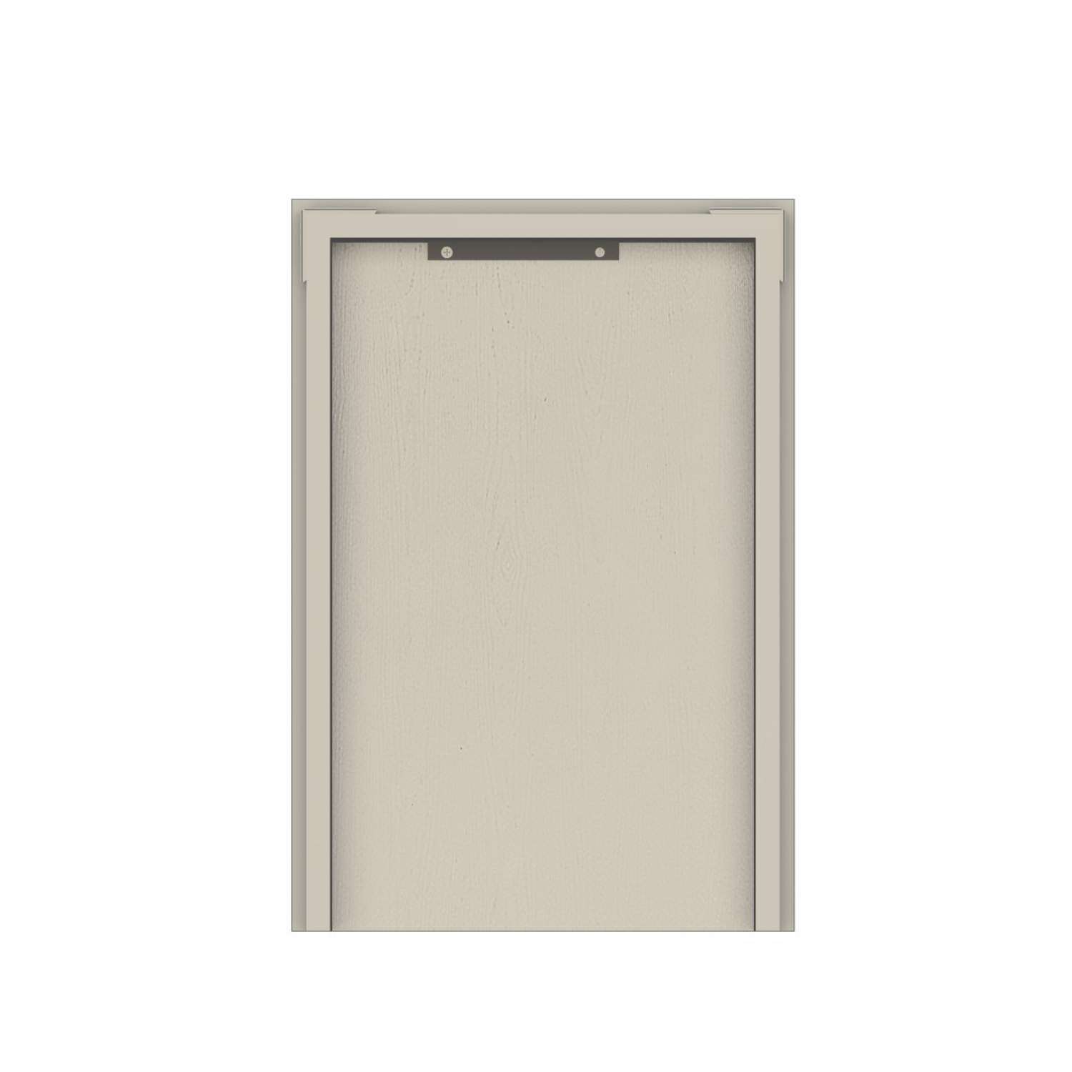 CLOSE Lumine  บานถังแก๊ส uPVC 50x75 ซม. เซาะร่อง สีอัลมอนด์