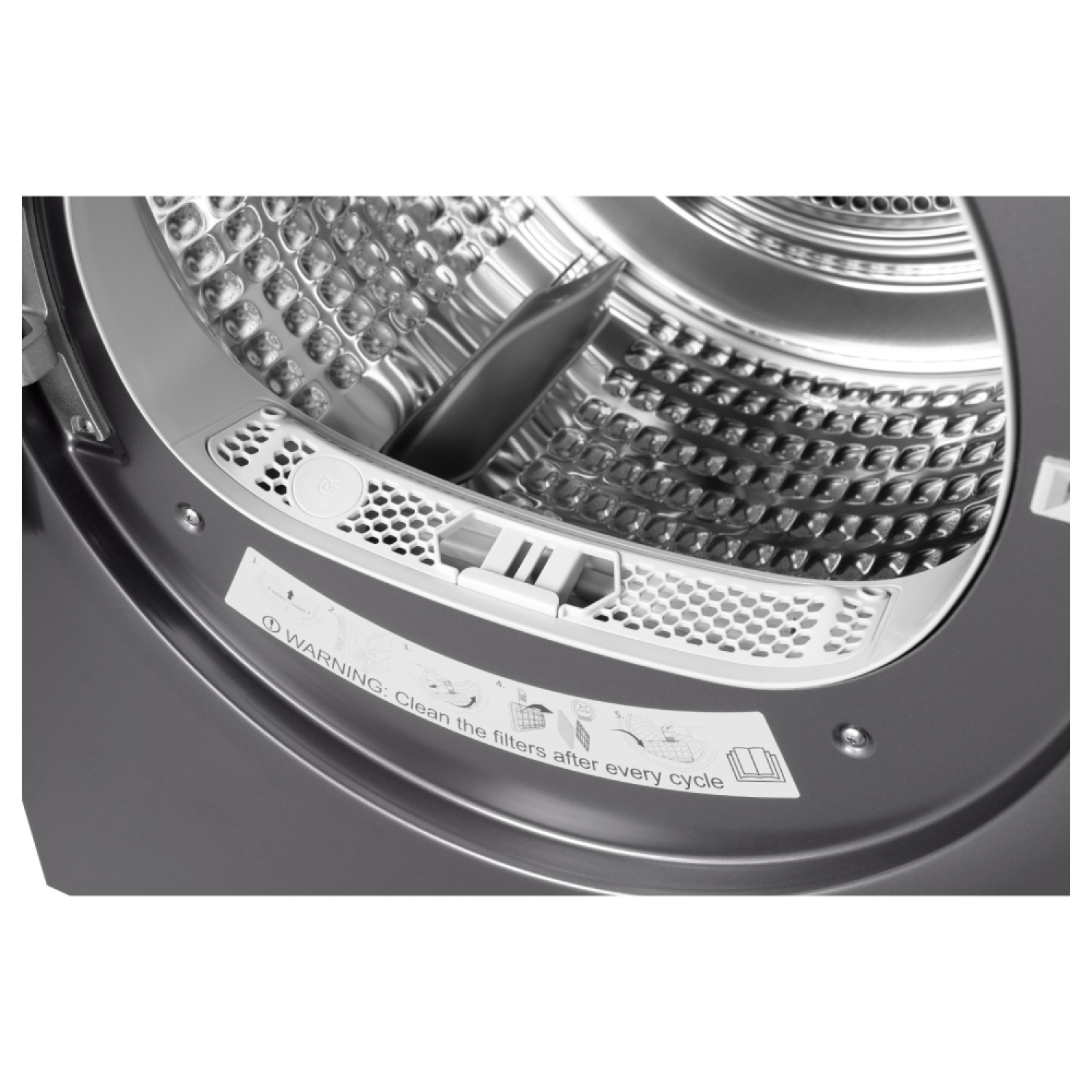 HAIER เครื่องอบผ้าฝาหน้า ขนาด 10 กก. รุ่น HD100-A357S8 สีดำ