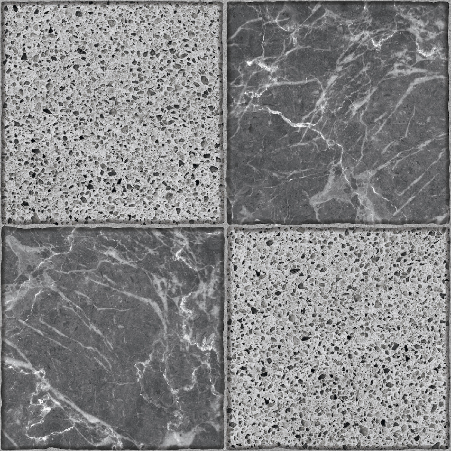 Marbella 40X40 ซม. กระเบื้องปูพื้น รุ่น หินมั่งมี เทา (MB) (6P) Matt A