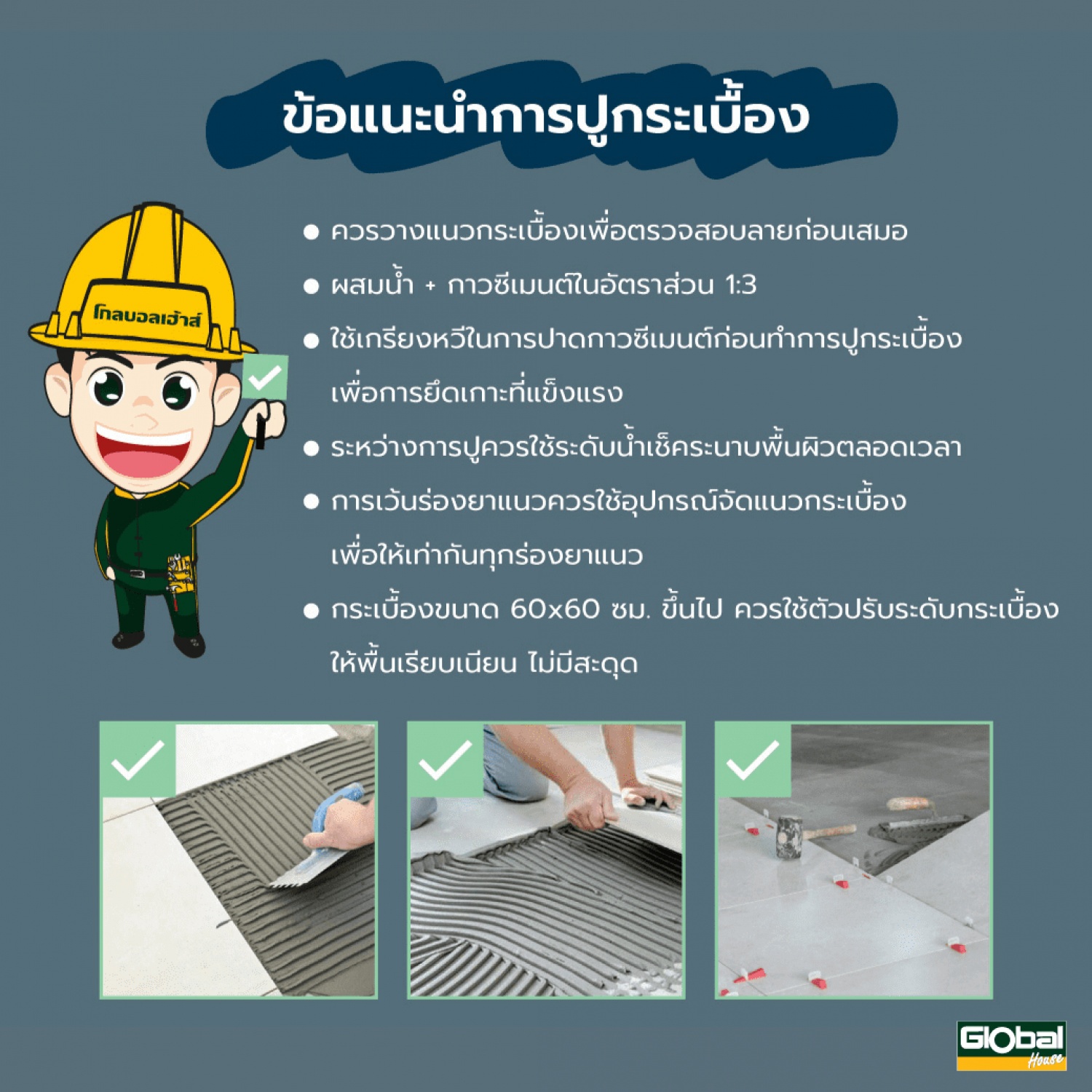 Marbella กระเบื้องเซรามิคปูพื้น 40X40 ซม. รุ่น กันน่า น้ำตาล หน้าเงา (6P)