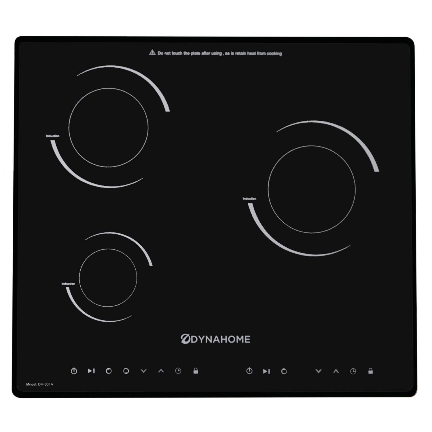 DYNAHOME ชุดเซ็ทเครื่องดูดควัน DH-219-9S + เตาไฟฟ้า DH-301A สีขาว