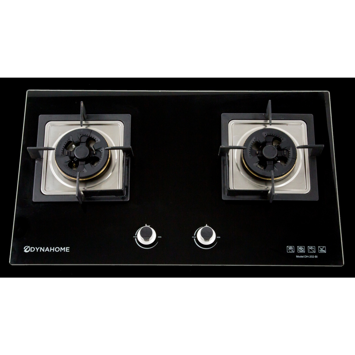 DYNAHOME ชุดเซ็ทเครื่องดูดควัน เตาฝังDH-202-BI+เครื่องดูดควันDH-218-VA สีดำ