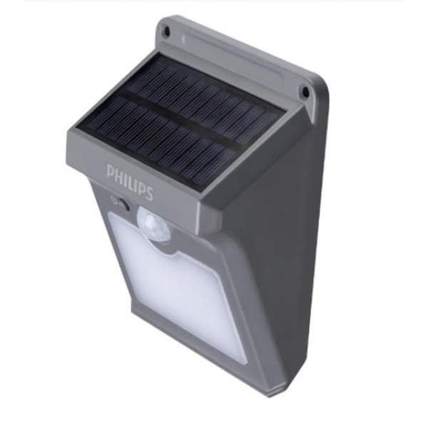 PHILIPS โคมไฟผนังโซล่าเซลล์โมชั่นเซ็นเซอร์ BWS010G2 แสงเดย์ไลท์ 50 ลูเมน