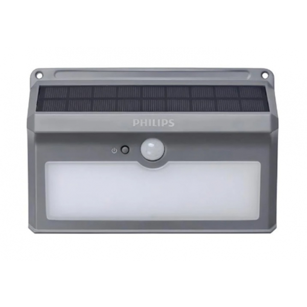 PHILIPS โคมไฟผนังโซล่าเซลล์โมชั่นเซ็นเซอร์ BWS010G2 แสงเดย์ไลท์ 100 ลูเมน